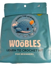 THE WOOBLES  Bjorn The Narwhal  CROCHET KIT - NIB For Beginners