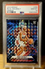 2023 Bilal Coulibaly Panini Mosaic Genesis Prizm SSP PSA 10 Pop 6 Rookie RC