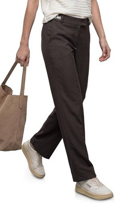 Street One Damen Straight Leg Hose mit Gürteldetails
