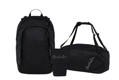 Satch, Schulrucksack-Set AIR Blackjack 3-teilig