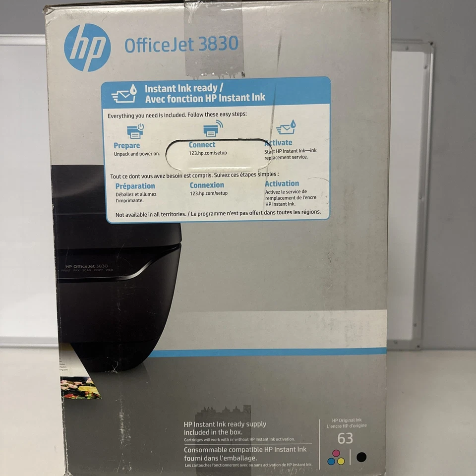 HP OfficeJet 3830 Wireless All-In-One Inkjet Printer - New in Box - Image 3 of 4