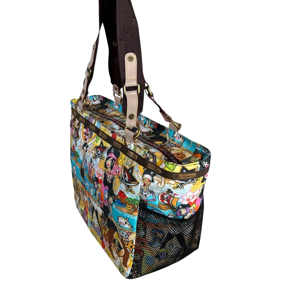 Bolso de Mano Tokidoki para LeSportsac Estampado Pirata Raro Pirata Retirado Nuevo sin Etiquetas Foto 4 de 4