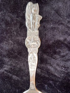 ST. LOUIS WORLD'S FAIR 1904 STERLING SPOON GOVERNMENT BUILDING PALACE OF LIBERTY
