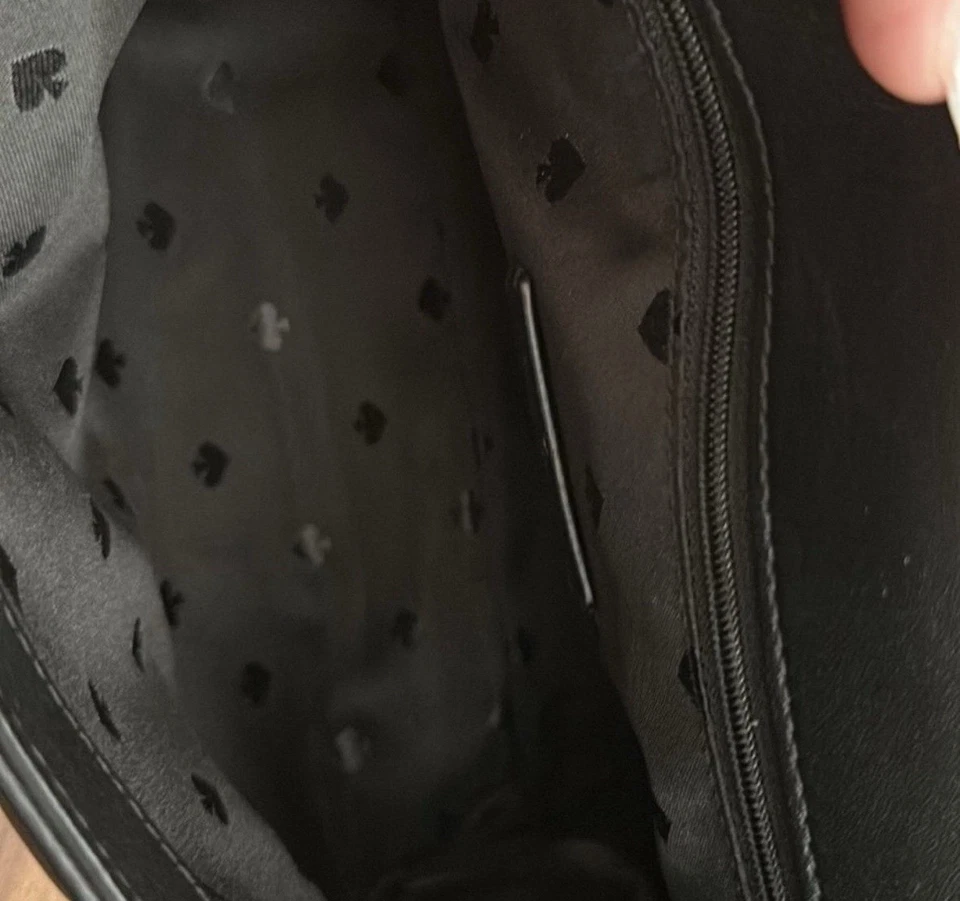 Kate Spade Natalia Shoulder Bag Black With A Gold Chain - Image 4 of 4