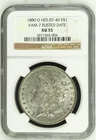 1880 O Morgan Silver Dollar NGC AU-55 O VAM-7 RUSTED DATE