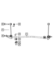 Genuine Mopar Stabilizer Bar Bushing Mounting 52014039AA