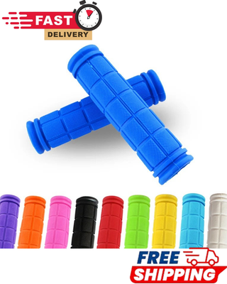 #ad BMX MTB Bike Grips Mountain Bicycle Handlebar Soft Rubber Scooter Non Slip Pair $3.94