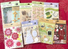 K & COMPANY 3D STICKERS - VARIOUS THEMES - SOME VERY RARE - FREE SHIPPING