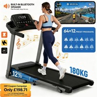 3.5HP Foldable Treadmill with Incline 12% Folding Treadmills for Home 2-12KM/H