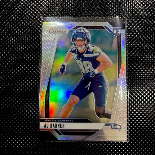 2024 Panini Prizm - #304 AJ Barner RC - Silver Prizm - Seahawks Rookie