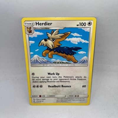 Herdier 175/236 Uncommon Cosmic Eclipse Pokemon Lightly Played