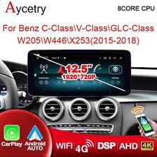 Mercedes C-Class GLC W205 X253 2015-2018 ANDROID 14 8GB/64GB STEREO CAR RADIO