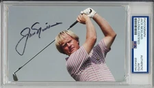 JACK NICKLAUS PSA DNA COA CERTIFIED SIGNED GOLF PHOTOGRAPH AUTOGRAPHED AUTHENTIC