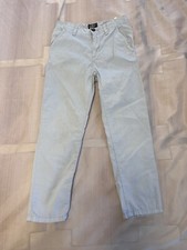 H M Boys Cotton Light Blue Pants Size 7-8 Years Old