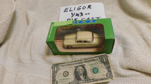Vintage NOS ELIGOR MADE IN FRANCE 1/43 Diecast # 1127A JAGUAR MK1 MIB