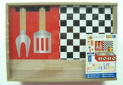 Horizon Role Play Grill Storage Scene Wooden Box Kitchen Ideas Brand New Sealed