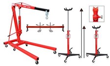 Motorkran 2000 kg 2 t + Getriebeheber 500 KG mit Adapter + Motorträger 500 KG