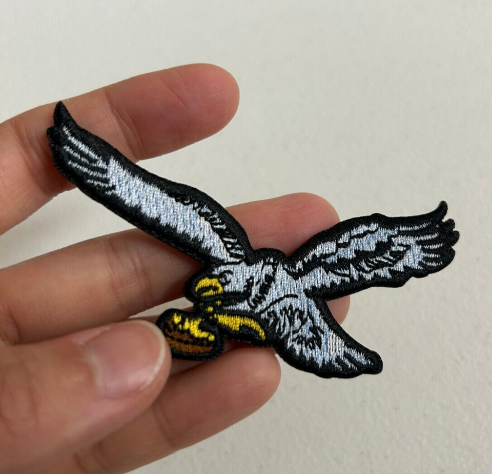 Philadelphia Eagles VINTAGE Embroidered Iron On Patch Embroider 3.5 in