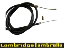 Lambretta Series 1, 2, 3 Throttle Cable Extra Long in Black for PHBL/PHBH Carbs