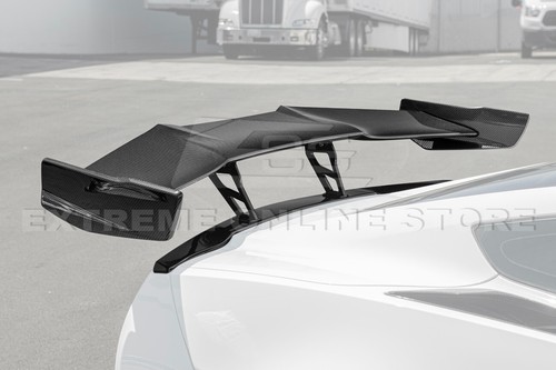 For 14-19 Corvette C7 Z06 | ZR1 Extended Carbon Fiber Rear Trunk Wing Spoiler - Picture 2 of 24