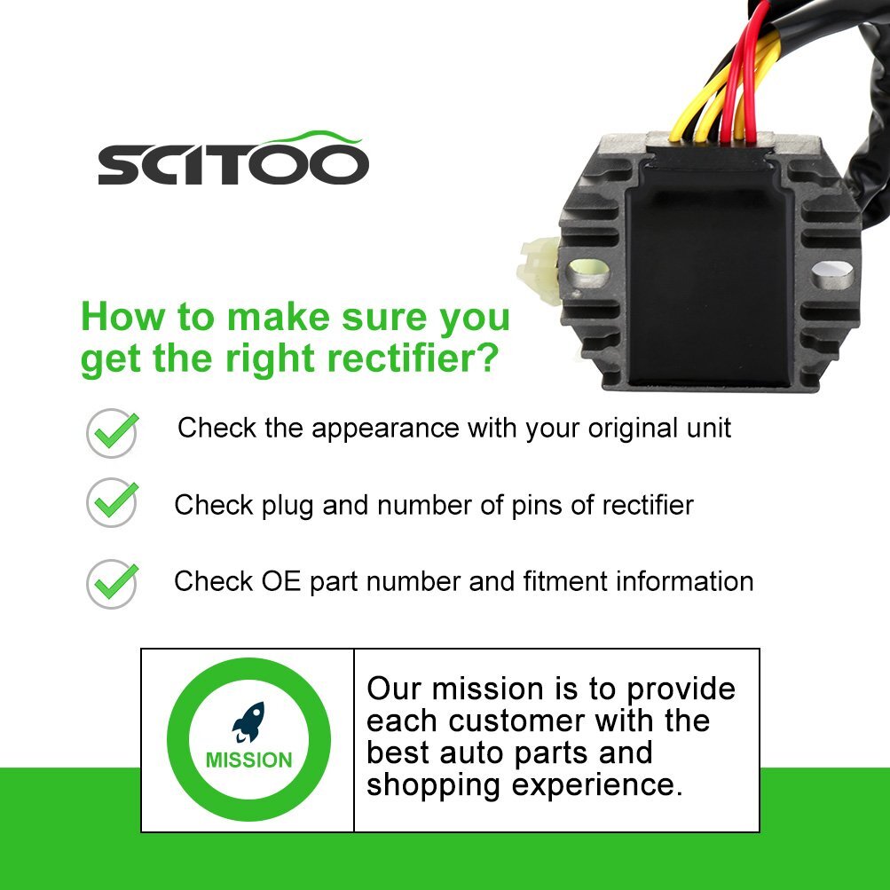 SCITOO Voltage Regulator Rectifier For Suzuki LTF 500 F Quadrunner 4x4 2000-2002