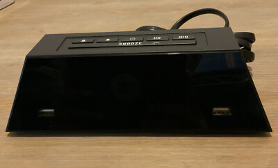   Capello- Prism Dual USB Alarm Charging Clock -Black,No Box  