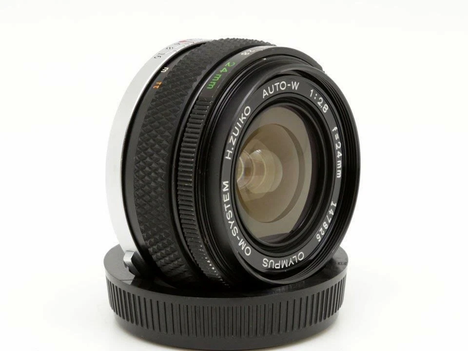 Olympus OM H.Zuiko Auto-W 24mm F2.8 Wide Angle Prime Lens Excellent from Japan
