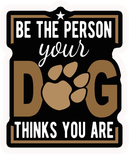 Adesivo In Vinile A Forma Di Cane – Frasi Motivazionali – Impermeabile E UV Resistente – Per Laptop, Borracce, Libri - 3