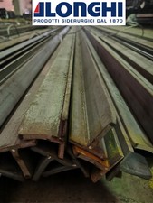 LAMINATO IN FERRO ACCIAIO BARRA PROFILO A T 60X8 mm.  3 PEZZI da 2 METRI