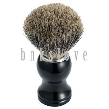 Mens Soft Natural Badger Hair Shaving Brush With Wood Handle Beard Shave Tool