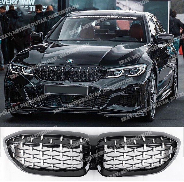 2019+ BMW 3,G20 G21,saloon estate,M Performance DIAMOND Grilles,M340i M3 style eBay