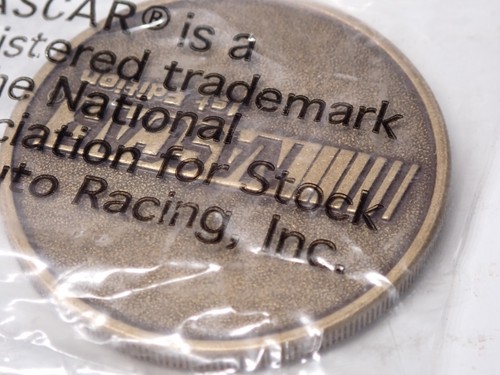 NASCAR Collector's Series NASCAR Thrills Coin in baggie 1.5" across Sam Bass - Picture 3 of 3