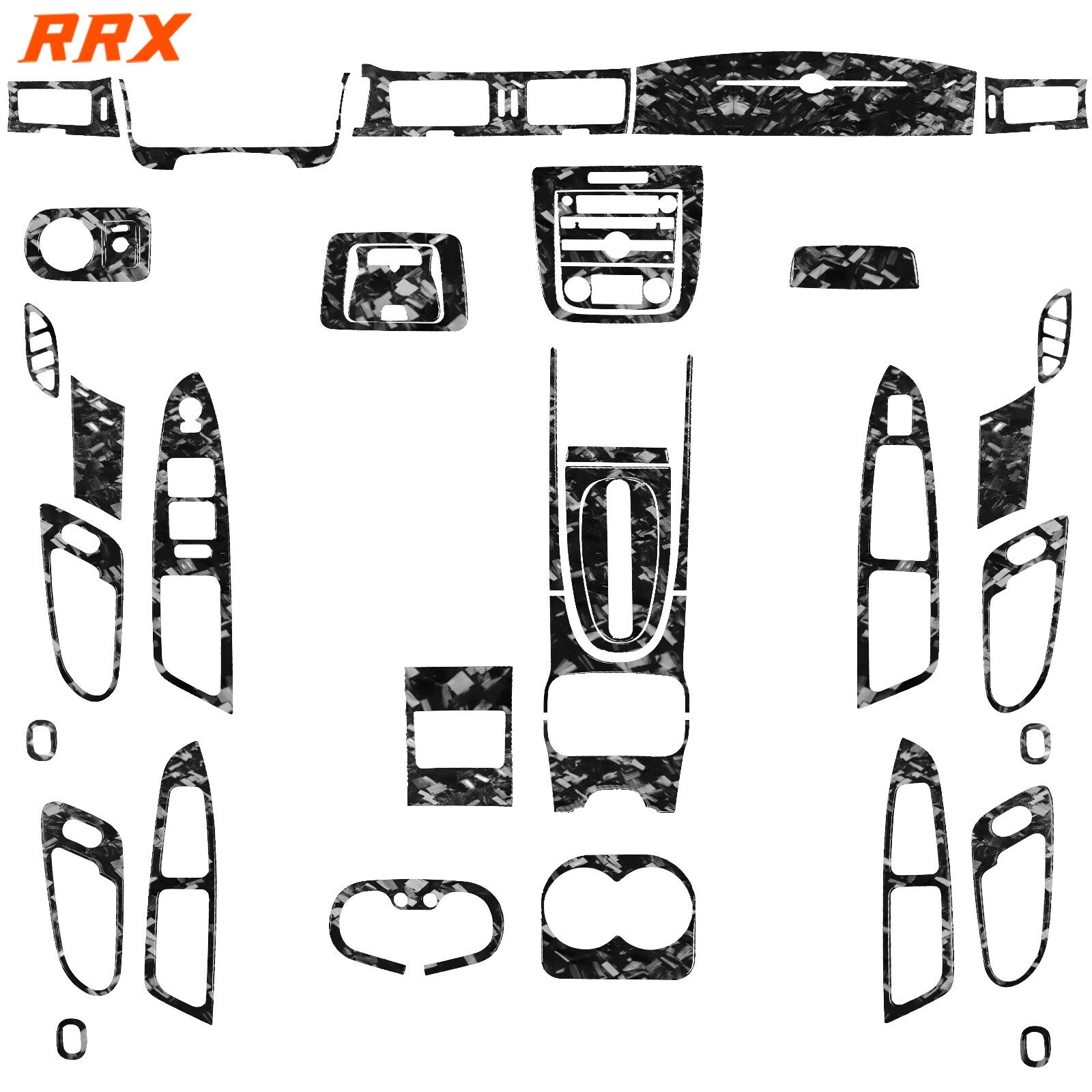 52Pcs Forged Carbon Fiber Full Interior Trim Kits For Chevrolet Impala 2006-2013