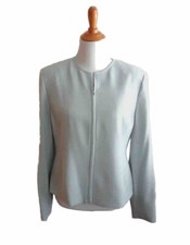 Valerie Stevens Womens Lined Gray Blazer Jacket Size 10 NWT