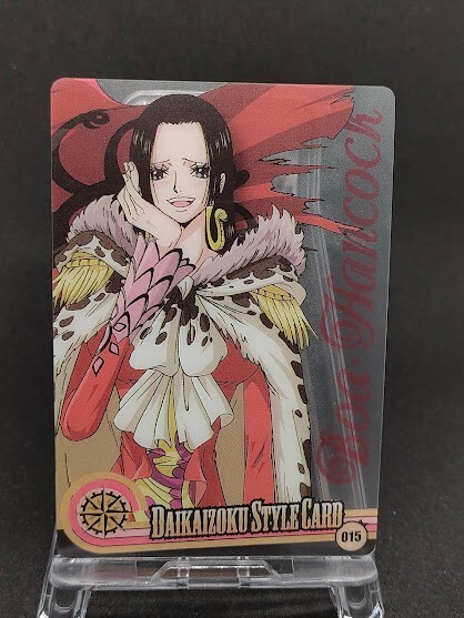 BOa 100g 120g 各2 タングステン + A~E５色 Boa hancock 015 ONE PIECE Daikaizoku Style Card MORINAGA With
