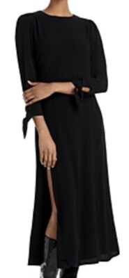 NWT LBLC THE LABEL Donna Midi Dress In Black Size XS