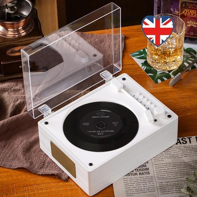 CD Player Wiederaufladbar Bluetooth-Kompatibel 5.0 Musik Player mit Fernbedienung (Weiß)