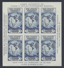 US National Stamp Expo Sheet - James A. Farley, Byrd Expedition 735 MNH - 1934