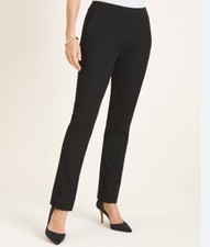 So Slimming By Chico's Capri Pants Women s 1 S Black Stretch High-Rise