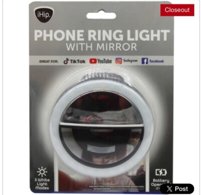 IHIP Phone Ring Light With Mirror