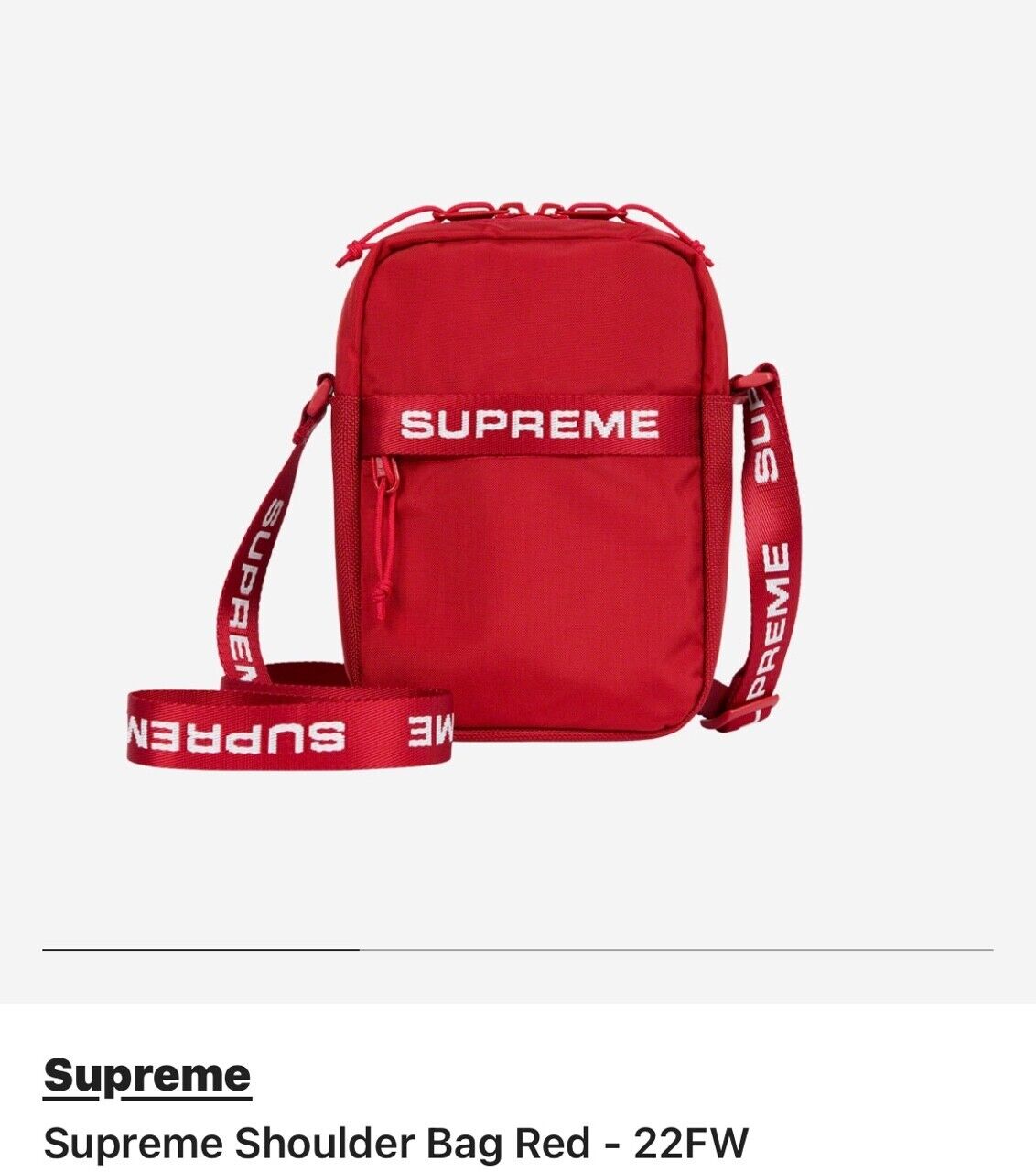 Supreme, Bags, Supreme Shoulder Bag Red