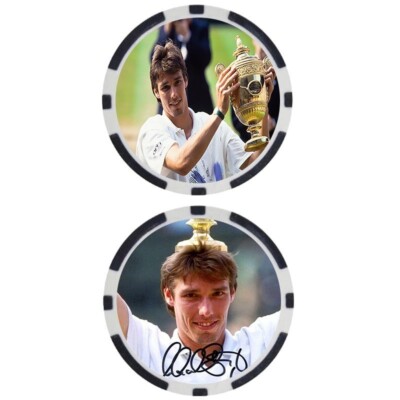Michael Stich - Tennis Hall Of Famer - Commemorative Chip - SIGNED