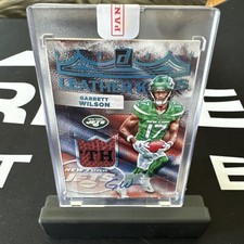 Garrett Wilson Donruss 2022 Leather Kings Patch Auto /10 New York Jets