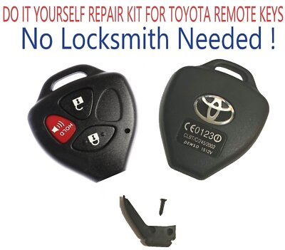 TOYOTA Rav4 2006-2012 Remote Key Shell Repair Kit 3B DIY NO Locksmith Needed