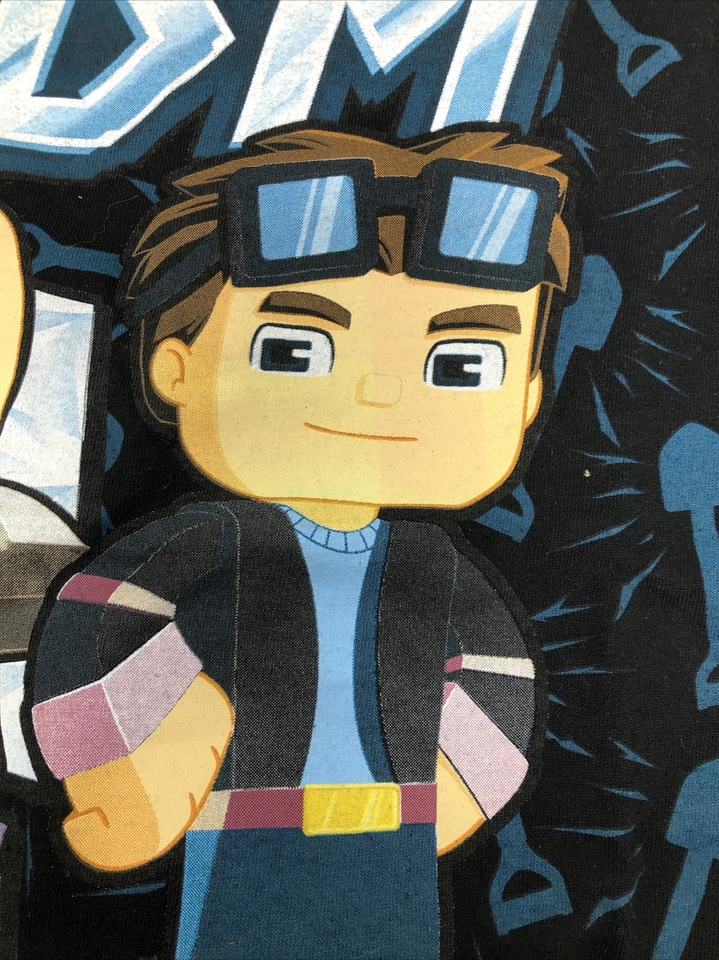 Tube Heroes TDM Boys Graphic Tee Shirt Youth XS 4/5 Minecraft Digitalverse - Image 3 of 4