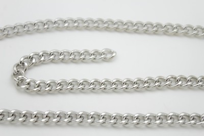 Women Silver Metal Chain Links Hip High Waist Fashion Side  display picture 1