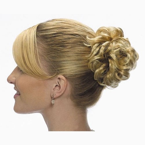 extension bollo en el cabello coletero rizado luz rubio dorado 17/lg26 - Imagen 2 de 2
