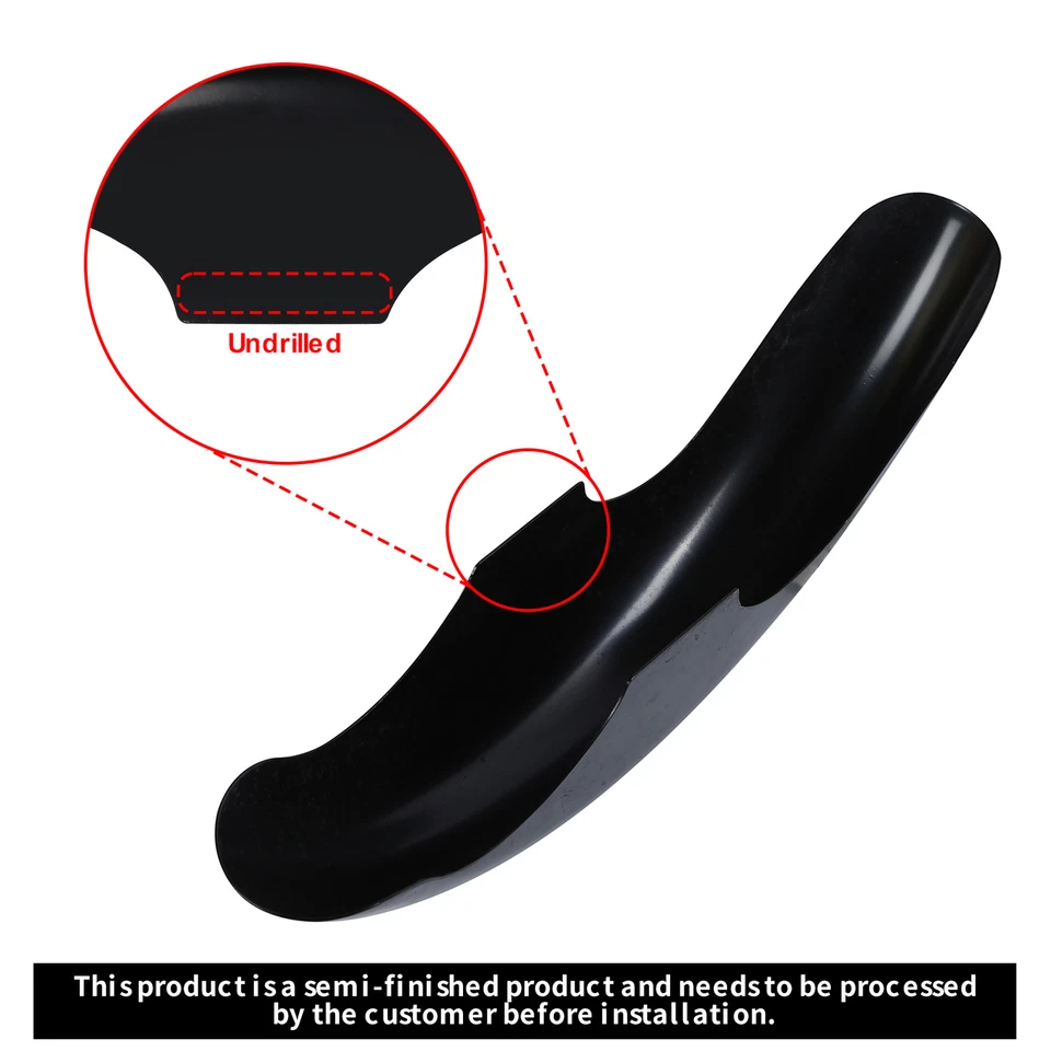 Guardabarros delantero ancho rueda 21" sin pintar 4,5" apto para Harley Softail Bobber Chopper Foto 4 de 4