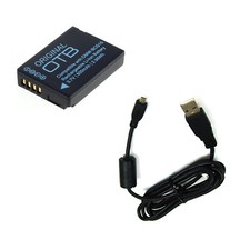 Akku Ersatzakku und Ladekabel für Panasonic Lumix DMC-TZ25 DMC-TZ36
