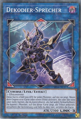 YU-GI-OH, DECODER SPEAKER, Star Foil, SP18-EN031, 1st Edition, Excellent